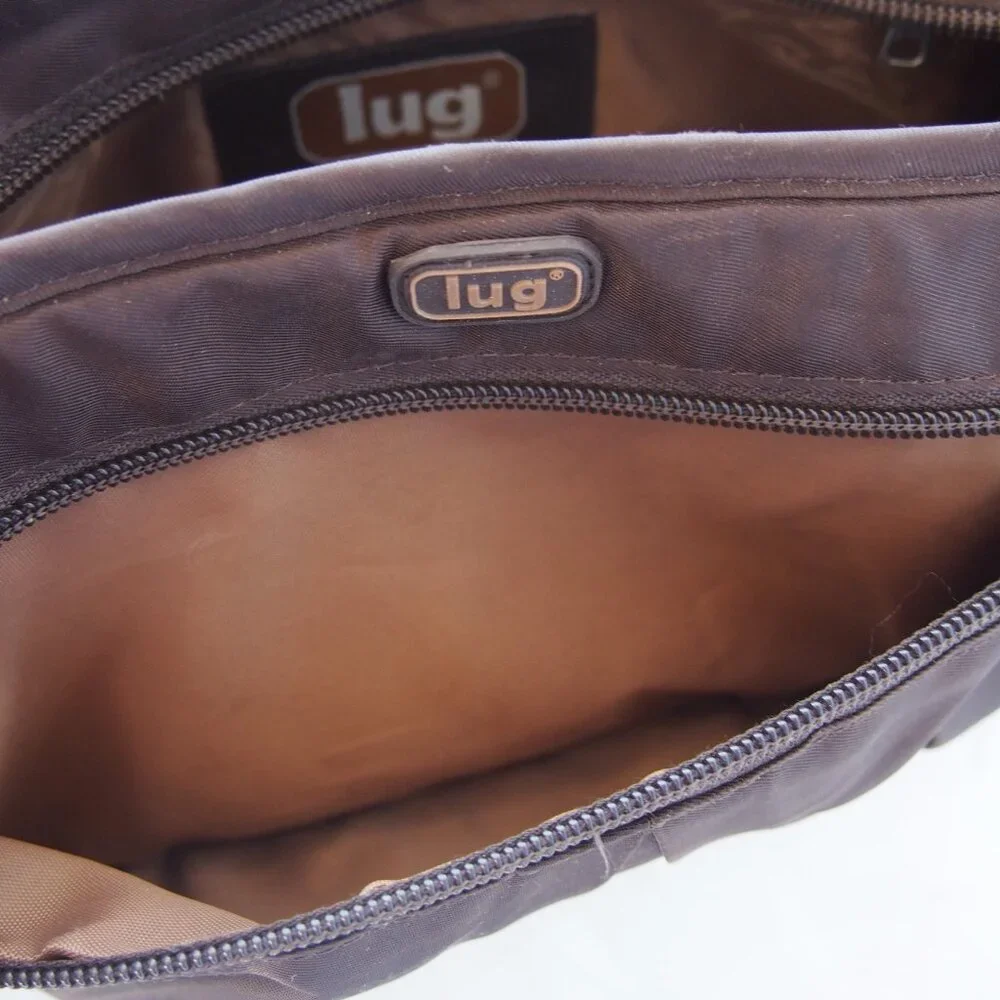 Lug Parasail Brown Cosmetic Case/Crossbody w/Strap,Travel